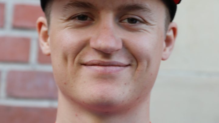 Felix Gall, ciclista austriaco del Decathlon CMA CGM Team, en el Rund um Köln 2019